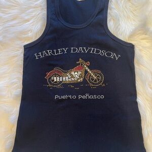 Harley-Davidson Puerto Penasco Black Tank with Motorcycle Graphic